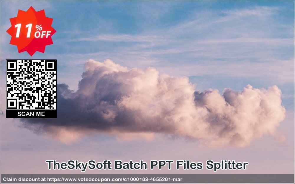 TheSkySoft Batch PPT Files Splitter Coupon, discount 10%Discount. Promotion: super promo code of Batch PPT Files Splitter 2024