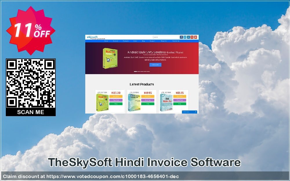TheSkySoft Hindi Invoice Software Coupon Code Apr 2024, 11% OFF - VotedCoupon