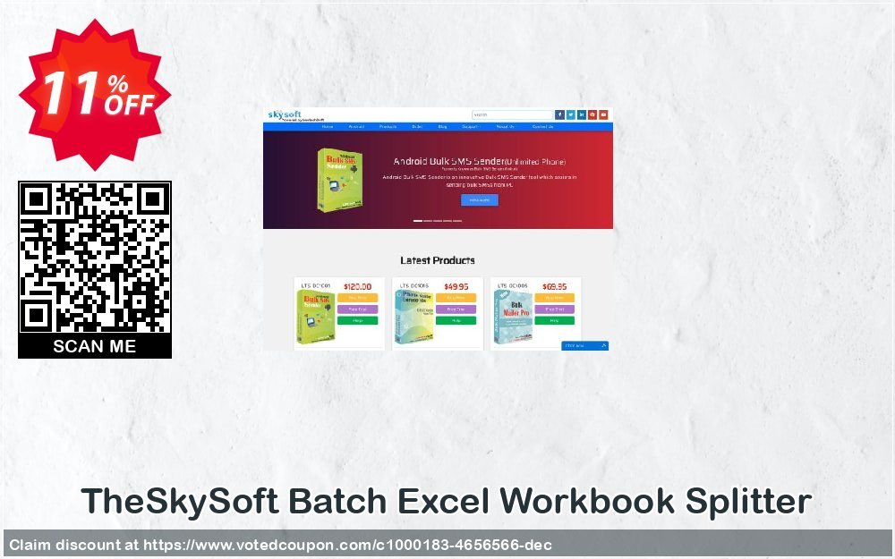 TheSkySoft Batch Excel Workbook Splitter Coupon, discount 10%Discount. Promotion: awful deals code of Batch Excel Workbook Splitter 2024