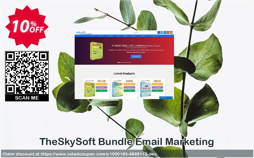 TheSkySoft Bundle Email Marketing Coupon, discount 10%Discount. Promotion: amazing discount code of Bundle Email Marketing 2024