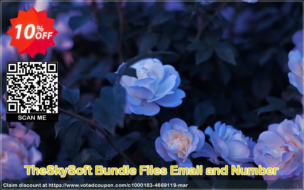 TheSkySoft Bundle Files Email and Number Coupon, discount 10%Discount. Promotion: fearsome discount code of Bundle Files Email and Number 2024