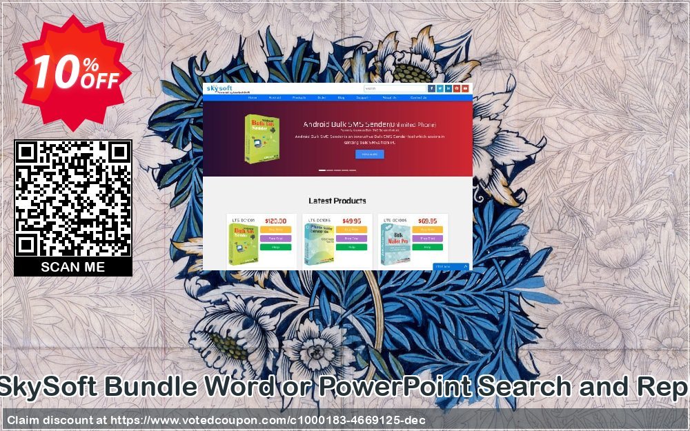 TheSkySoft Bundle Word or PowerPoint Search and Replace Coupon, discount 10%Discount. Promotion: awful offer code of Bundle Word or PowerPoint Search and Replace 2023