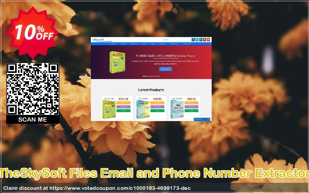 TheSkySoft Files Email and Phone Number Extractor Coupon, discount 10%Discount. Promotion: amazing promotions code of Files Email and Phone Number Extractor 2023