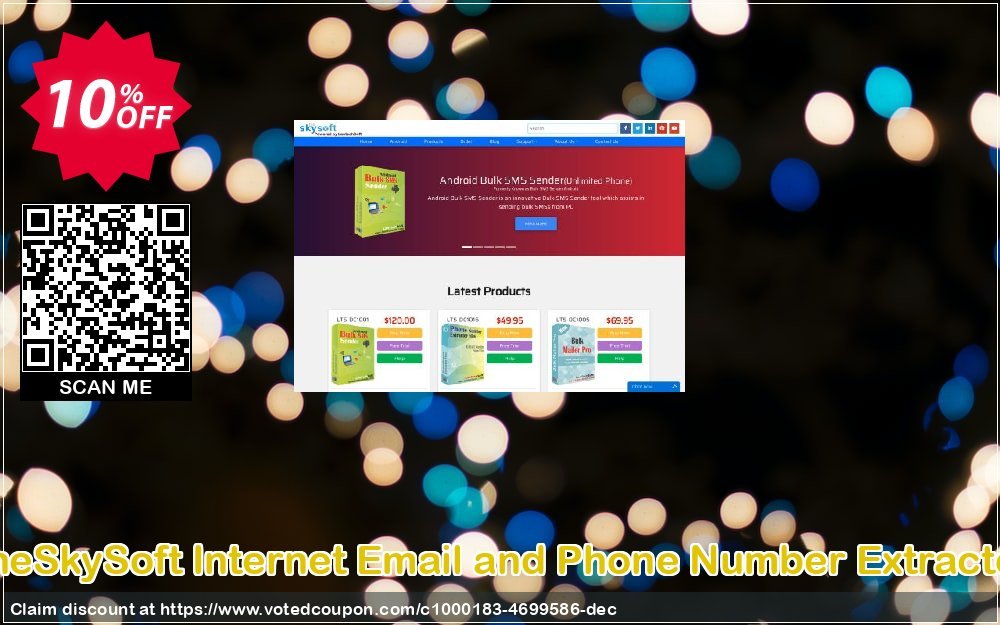TheSkySoft Internet Email and Phone Number Extractor Coupon, discount 10%Discount. Promotion: wonderful promotions code of Internet Email and Phone Number Extractor 2023