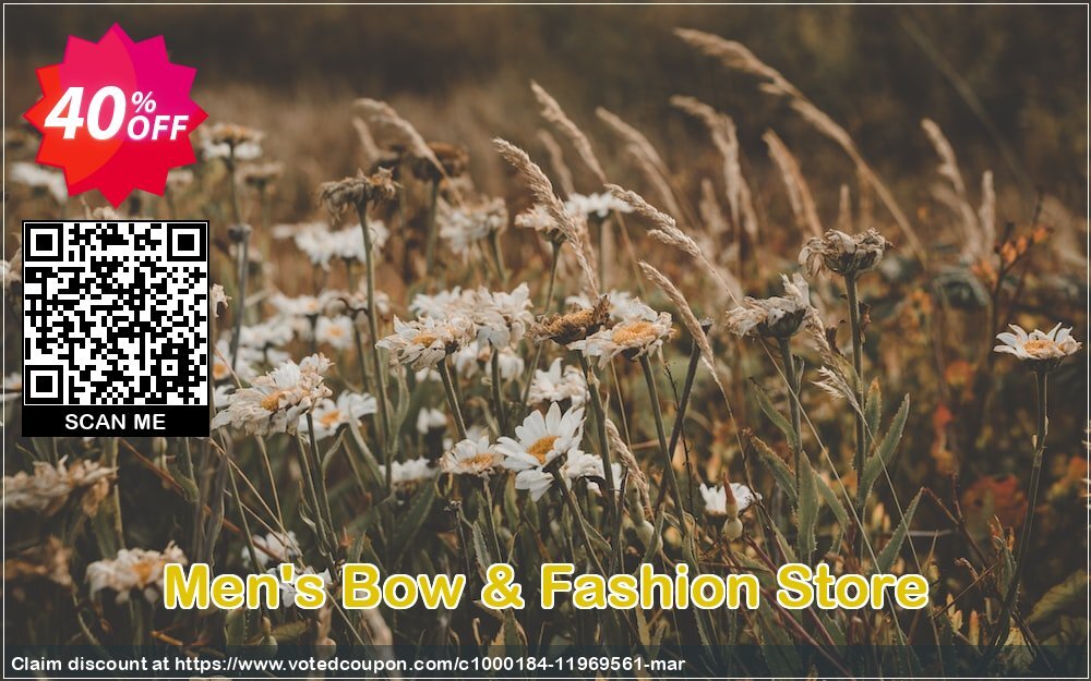 Men's Bow & Fashion Store Coupon Code May 2024, 40% OFF - VotedCoupon