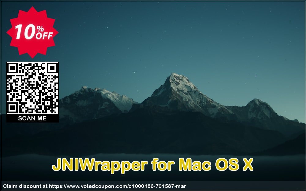 JNIWrapper for MAC OS X Coupon, discount JNIWrapper for Mac OS X awesome deals code 2024. Promotion: awesome deals code of JNIWrapper for Mac OS X 2024