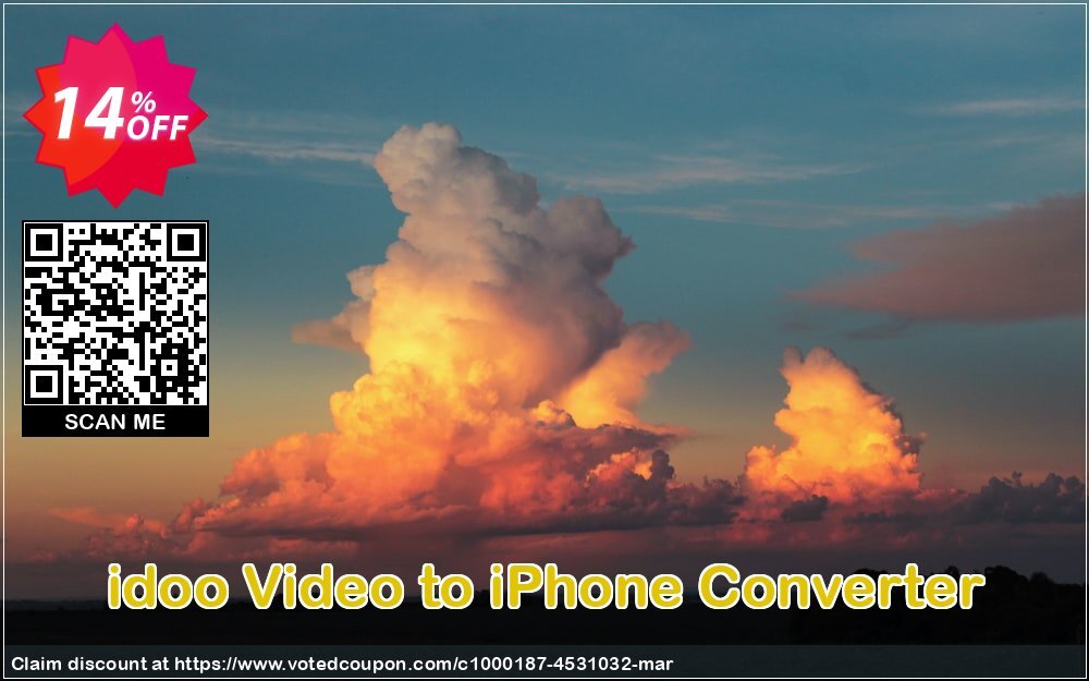 idoo Video to iPhone Converter Coupon, discount idoo Video to iPhone Converter awful discounts code 2024. Promotion: awful discounts code of idoo Video to iPhone Converter 2024