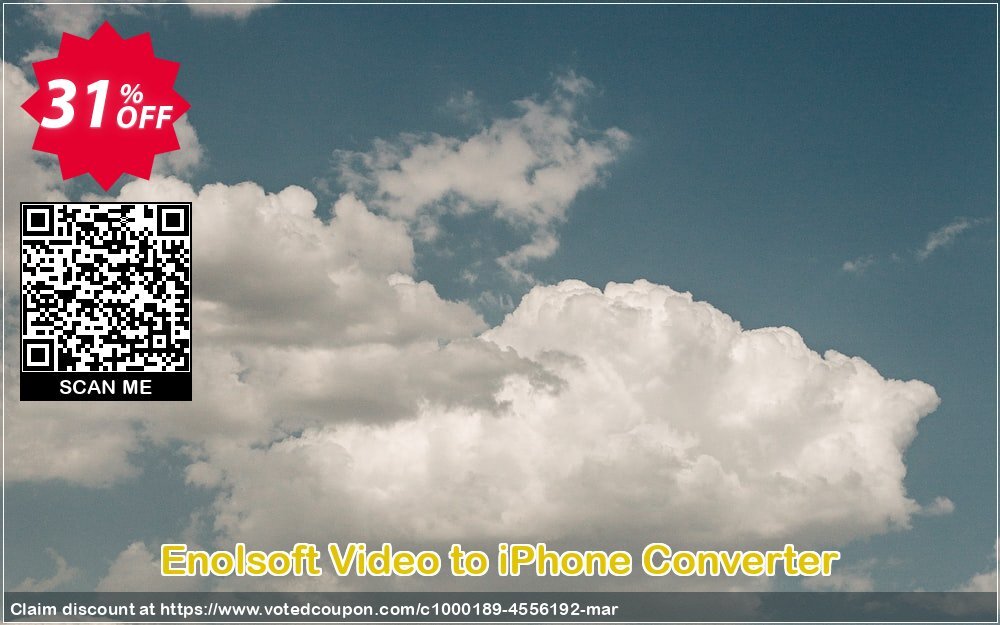 Enolsoft Video to iPhone Converter Coupon, discount Enolsoft Video to iPhone Converter marvelous sales code 2024. Promotion: marvelous sales code of Enolsoft Video to iPhone Converter 2024