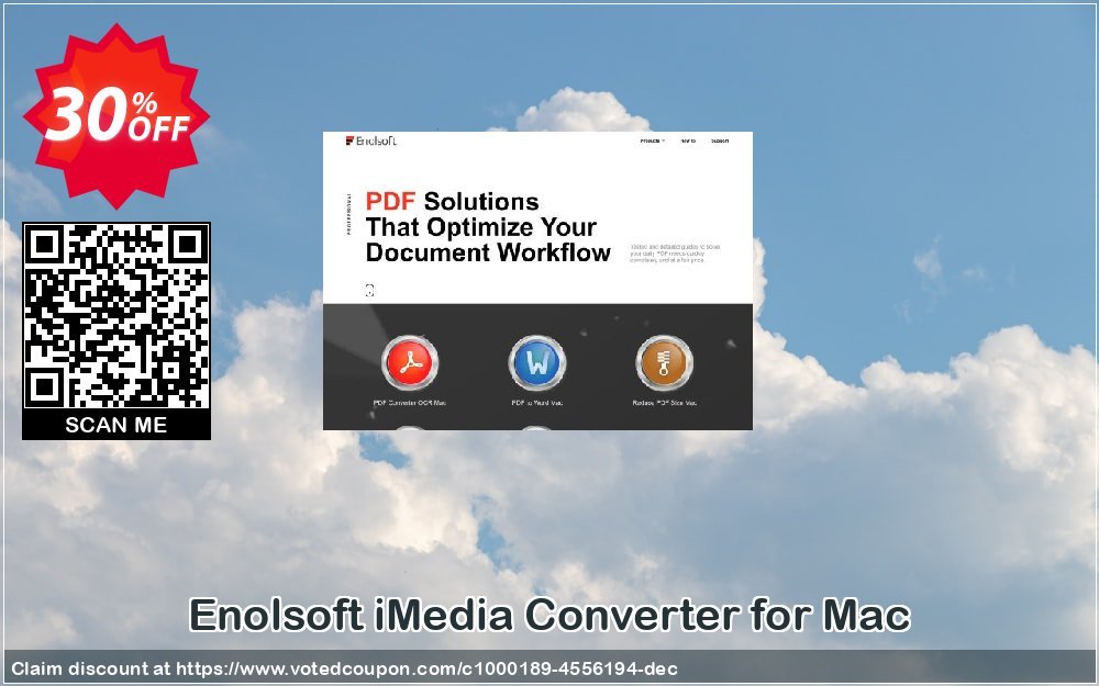 Enolsoft iMedia Converter for MAC Coupon, discount Enolsoft iMedia Converter for Mac awful offer code 2023. Promotion: awful offer code of Enolsoft iMedia Converter for Mac 2023