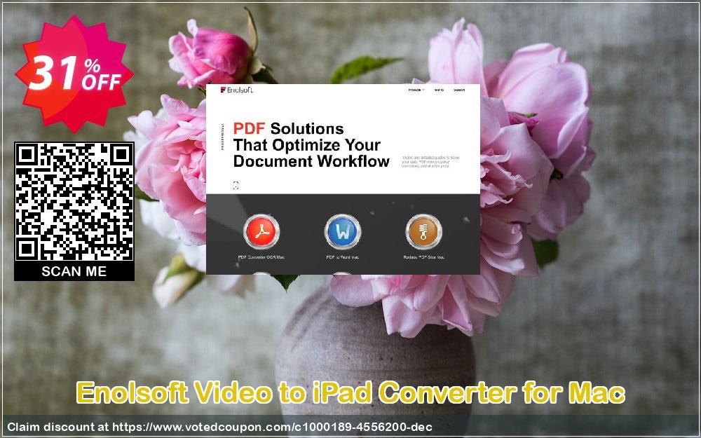 Enolsoft Video to iPad Converter for MAC Coupon, discount Enolsoft Video to iPad Converter for Mac hottest deals code 2024. Promotion: hottest deals code of Enolsoft Video to iPad Converter for Mac 2024