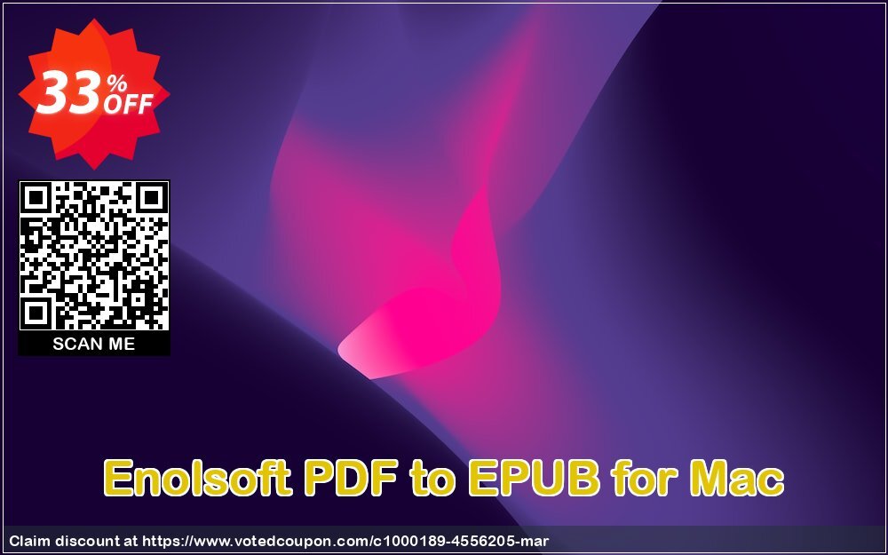 Enolsoft PDF to EPUB for MAC Coupon Code May 2024, 33% OFF - VotedCoupon