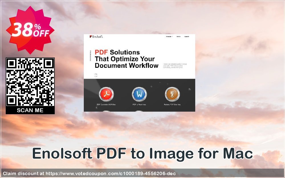Enolsoft PDF to Image for MAC Coupon, discount Enolsoft PDF to Image for Mac stunning sales code 2023. Promotion: stunning sales code of Enolsoft PDF to Image for Mac 2023
