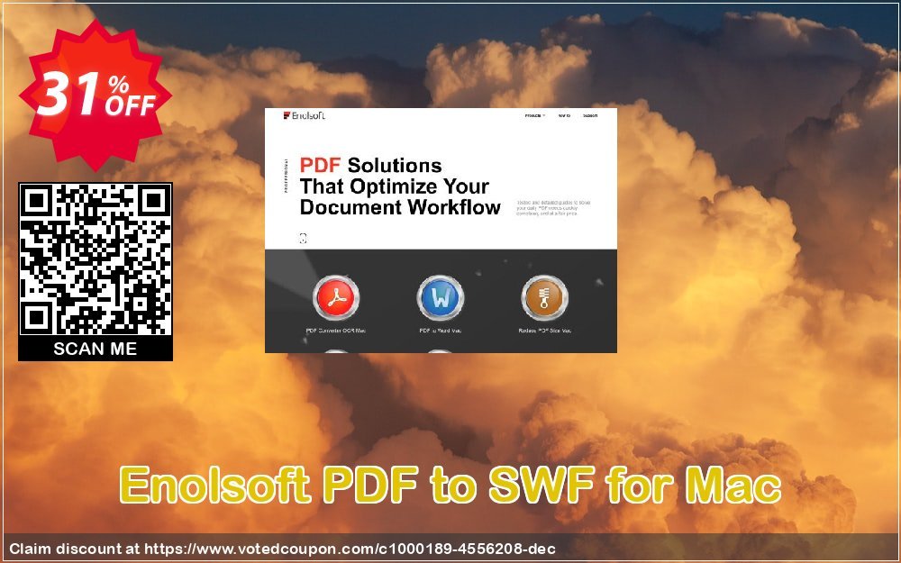 Enolsoft PDF to SWF for MAC Coupon, discount Enolsoft PDF to SWF for Mac imposing offer code 2023. Promotion: imposing offer code of Enolsoft PDF to SWF for Mac 2023