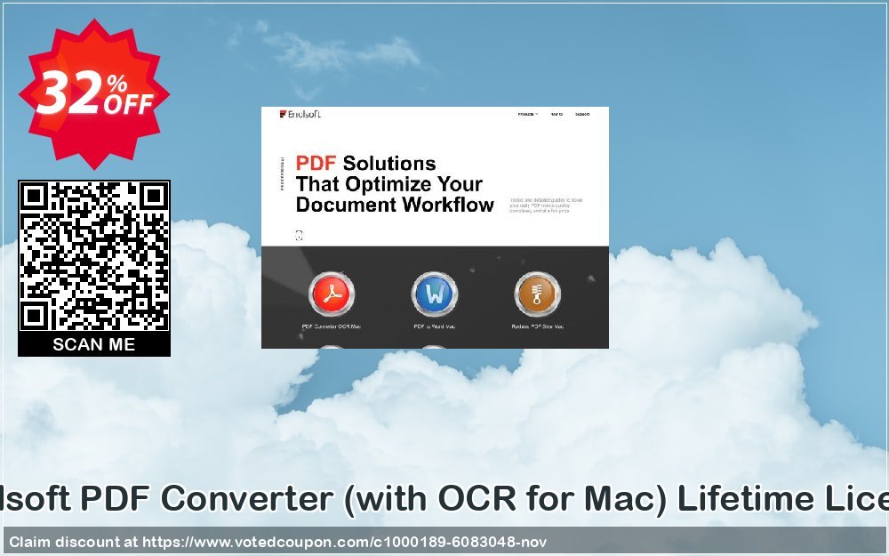 Enolsoft PDF Converter, with OCR for MAC Lifetime Plan Coupon, discount Enolsoft PDF Converter with OCR for Mac - Lifetime License Amazing discounts code 2023. Promotion: Amazing discounts code of Enolsoft PDF Converter with OCR for Mac - Lifetime License 2023