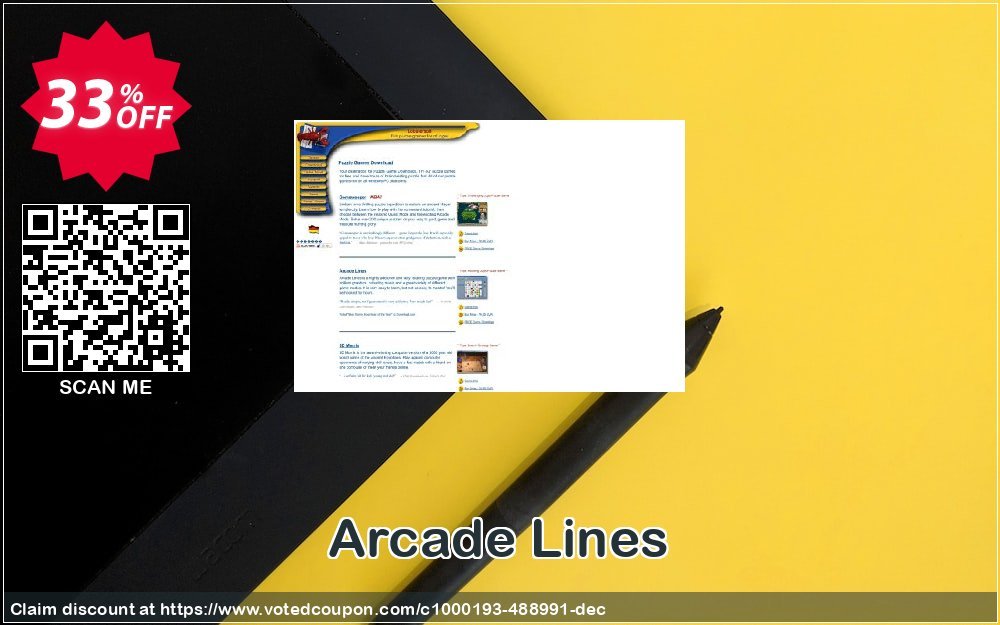 Arcade Lines Coupon, discount Affiliates 30% off. Promotion: super discount code of Arcade Lines 2023
