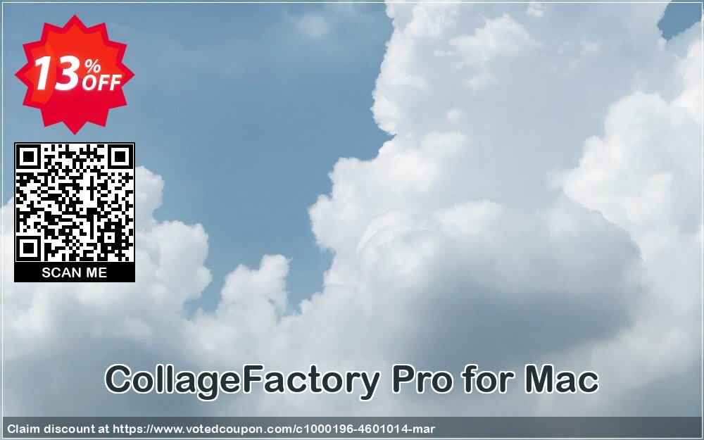 CollageFactory Pro for MAC Coupon, discount CollageFactory Pro for Mac formidable offer code 2024. Promotion: formidable offer code of CollageFactory Pro for Mac 2024