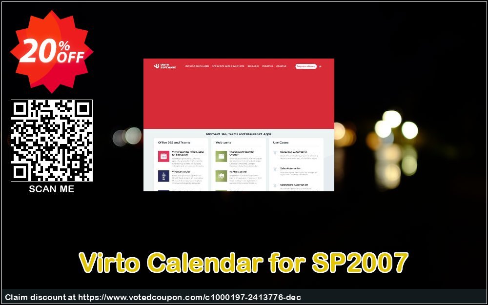 Virto Calendar for SP2007 Coupon, discount Virto Calendar for SP2007 awesome promo code 2023. Promotion: awesome promo code of Virto Calendar for SP2007 2023