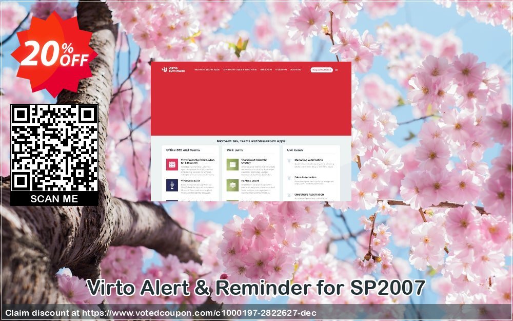Virto Alert & Reminder for SP2007 Coupon, discount Virto Alert & Reminder for SP2007 stunning promotions code 2023. Promotion: stunning promotions code of Virto Alert & Reminder for SP2007 2023