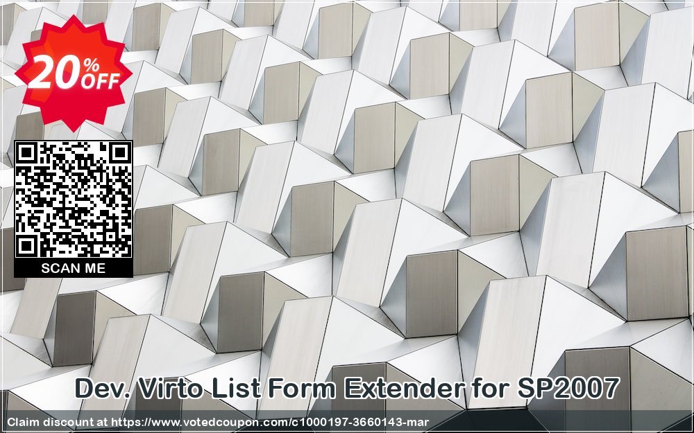 Dev. Virto List Form Extender for SP2007 Coupon Code May 2024, 20% OFF - VotedCoupon