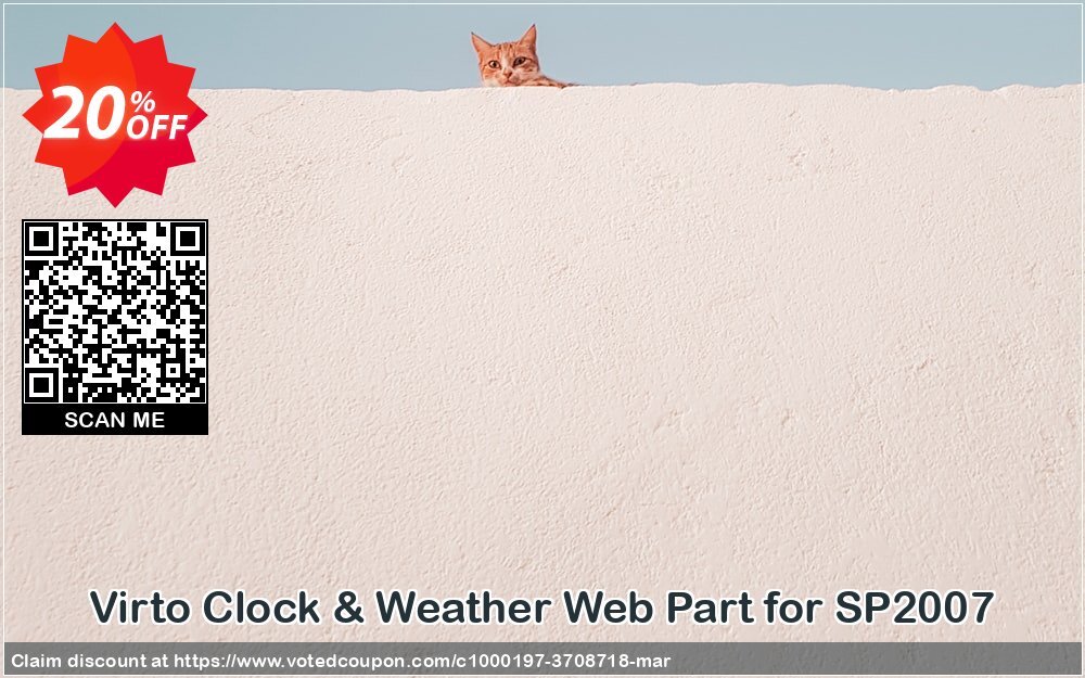 Virto Clock & Weather Web Part for SP2007 Coupon Code Apr 2024, 20% OFF - VotedCoupon