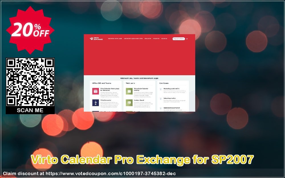 Virto Calendar Pro Exchange for SP2007 Coupon, discount Virto Calendar Pro Exchange for SP2007 special sales code 2023. Promotion: special sales code of Virto Calendar Pro Exchange for SP2007 2023