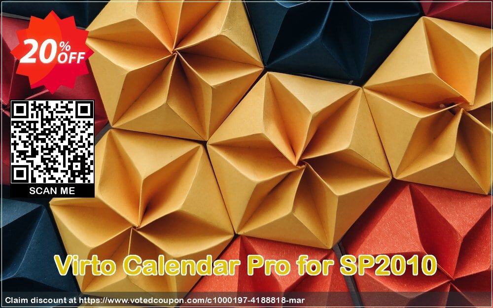 Virto Calendar Pro for SP2010 Coupon, discount Virto Calendar Pro for SP2010 super sales code 2024. Promotion: super sales code of Virto Calendar Pro for SP2010 2024