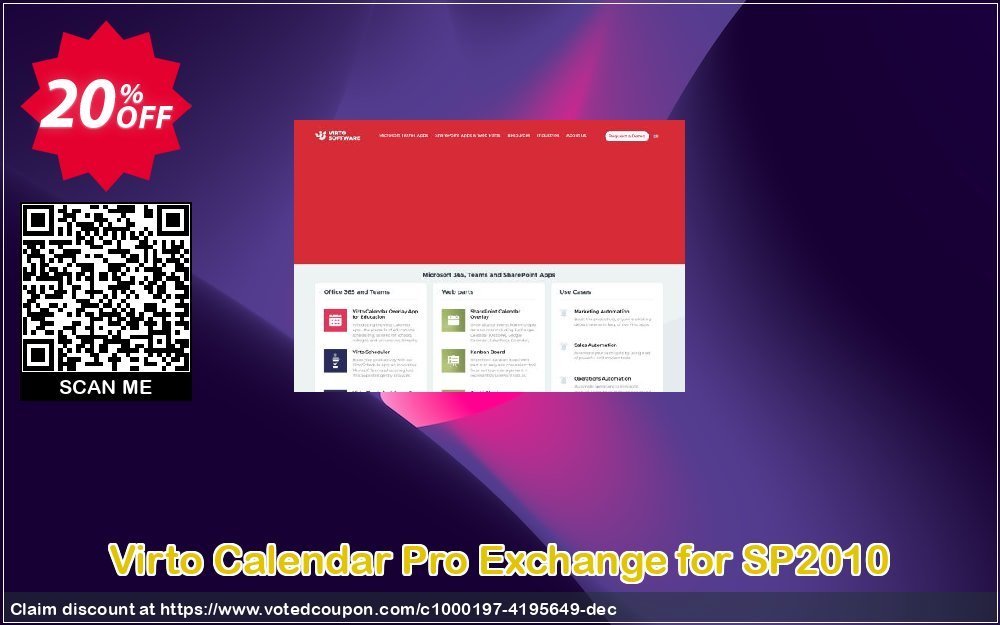 Virto Calendar Pro Exchange for SP2010 Coupon Code Apr 2024, 20% OFF - VotedCoupon