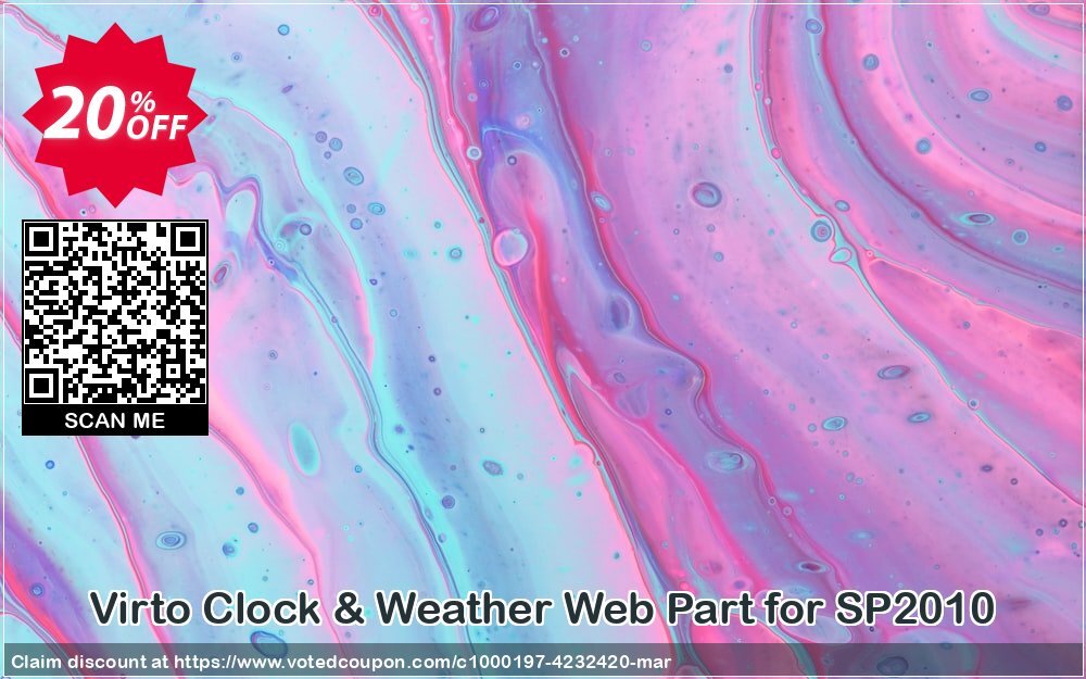 Virto Clock & Weather Web Part for SP2010 Coupon, discount Virto Clock & Weather Web Part for SP2010 excellent promotions code 2024. Promotion: excellent promotions code of Virto Clock & Weather Web Part for SP2010 2024