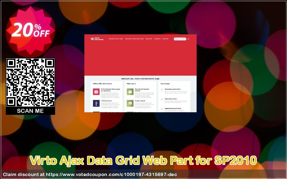 Virto Ajax Data Grid Web Part for SP2010 Coupon, discount Virto Ajax Data Grid Web Part for SP2010 imposing promo code 2024. Promotion: imposing promo code of Virto Ajax Data Grid Web Part for SP2010 2024