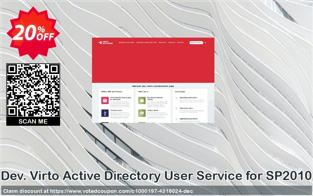 Dev. Virto Active Directory User Service for SP2010 Coupon Code Apr 2024, 20% OFF - VotedCoupon