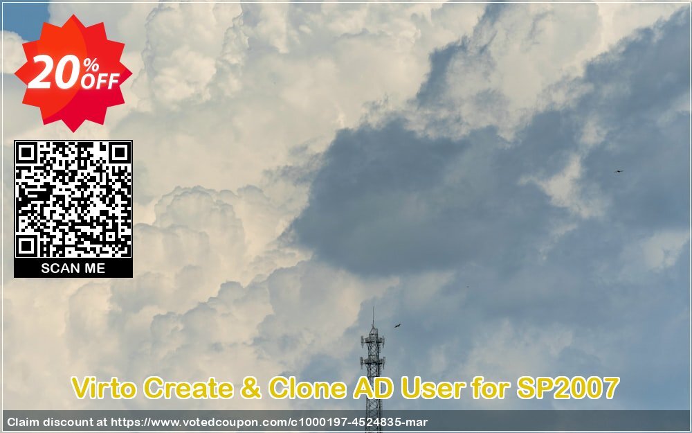 Virto Create & Clone AD User for SP2007 Coupon, discount Virto Create & Clone AD User for SP2007 staggering discount code 2024. Promotion: staggering discount code of Virto Create & Clone AD User for SP2007 2024