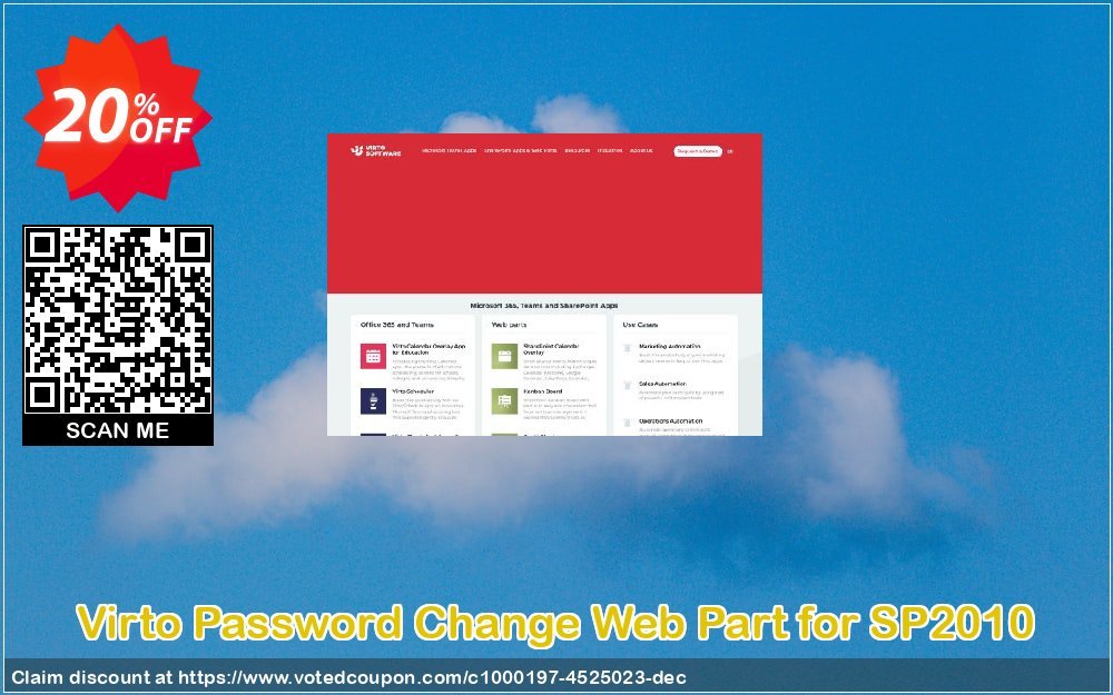 Virto Password Change Web Part for SP2010 Coupon, discount Virto Password Change Web Part for SP2010 formidable offer code 2024. Promotion: formidable offer code of Virto Password Change Web Part for SP2010 2024