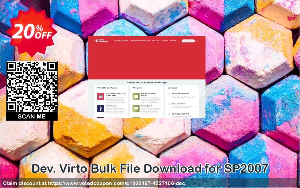 Dev. Virto Bulk File Download for SP2007 Coupon, discount Dev. Virto Bulk File Download for SP2007 awesome deals code 2024. Promotion: awesome deals code of Dev. Virto Bulk File Download for SP2007 2024