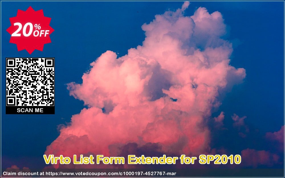 Virto List Form Extender for SP2010 Coupon, discount Virto List Form Extender for SP2010 awful offer code 2024. Promotion: awful offer code of Virto List Form Extender for SP2010 2024