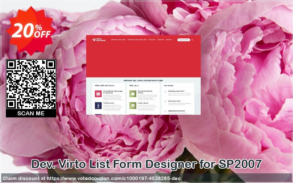 Dev. Virto List Form Designer for SP2007 Coupon, discount Dev. Virto List Form Designer for SP2007 staggering offer code 2024. Promotion: staggering offer code of Dev. Virto List Form Designer for SP2007 2024