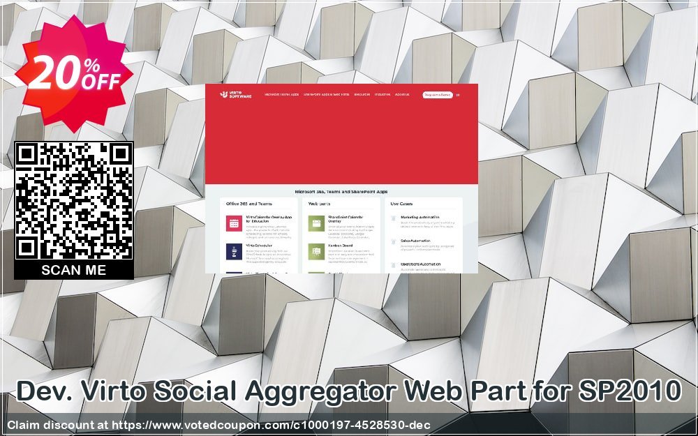 Dev. Virto Social Aggregator Web Part for SP2010 Coupon Code Apr 2024, 20% OFF - VotedCoupon