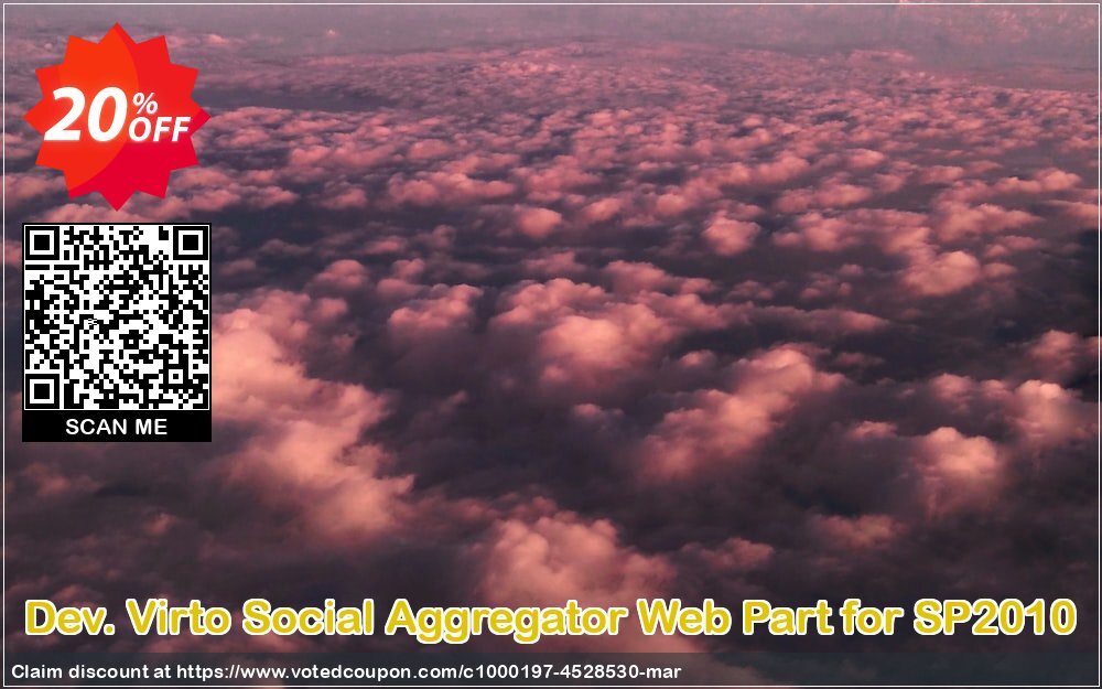 Dev. Virto Social Aggregator Web Part for SP2010 Coupon Code Apr 2024, 20% OFF - VotedCoupon