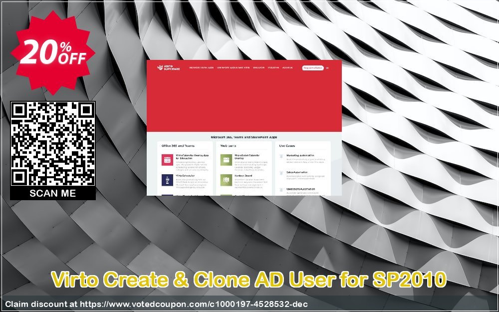Virto Create & Clone AD User for SP2010 Coupon Code Apr 2024, 20% OFF - VotedCoupon