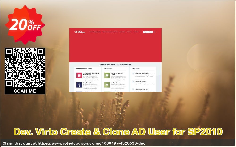 Dev. Virto Create & Clone AD User for SP2010 Coupon Code Apr 2024, 20% OFF - VotedCoupon