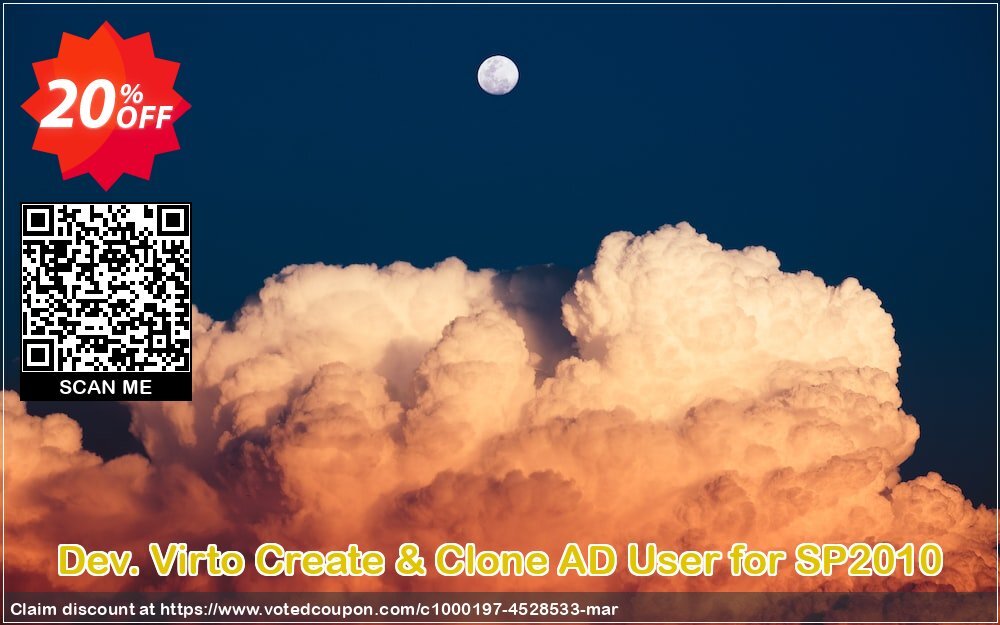 Dev. Virto Create & Clone AD User for SP2010 Coupon Code Apr 2024, 20% OFF - VotedCoupon