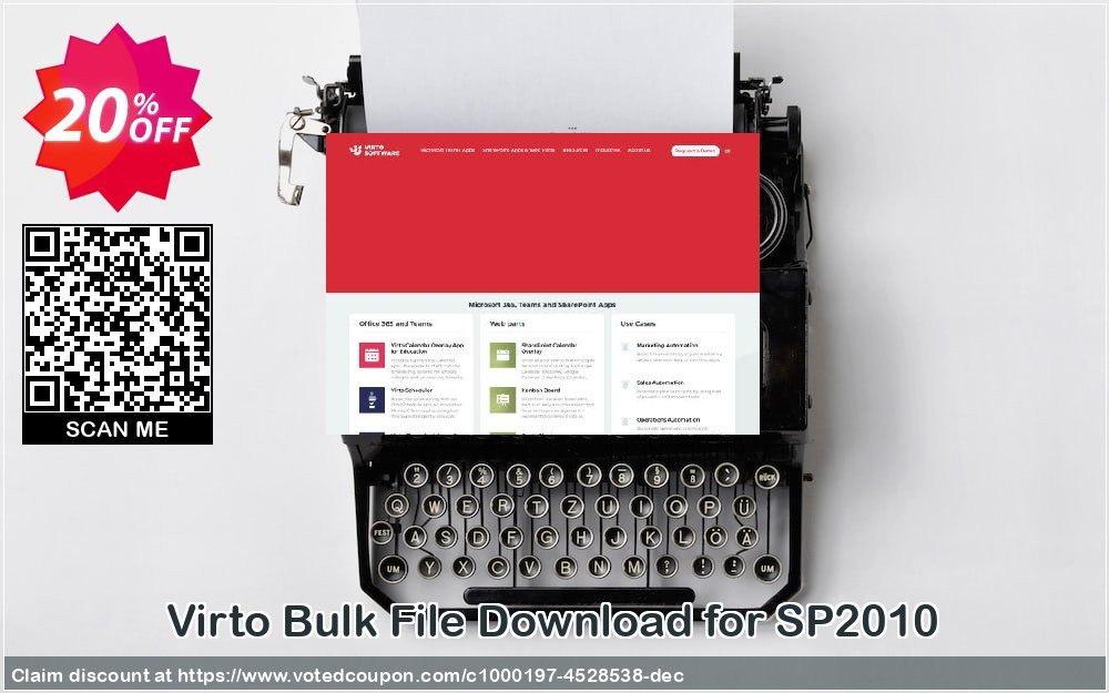 Virto Bulk File Download for SP2010 Coupon, discount Virto Bulk File Download for SP2010 staggering discount code 2024. Promotion: staggering discount code of Virto Bulk File Download for SP2010 2024