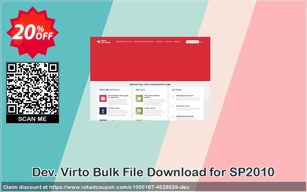 Dev. Virto Bulk File Download for SP2010 Coupon, discount Dev. Virto Bulk File Download for SP2010 imposing promo code 2024. Promotion: imposing promo code of Dev. Virto Bulk File Download for SP2010 2024
