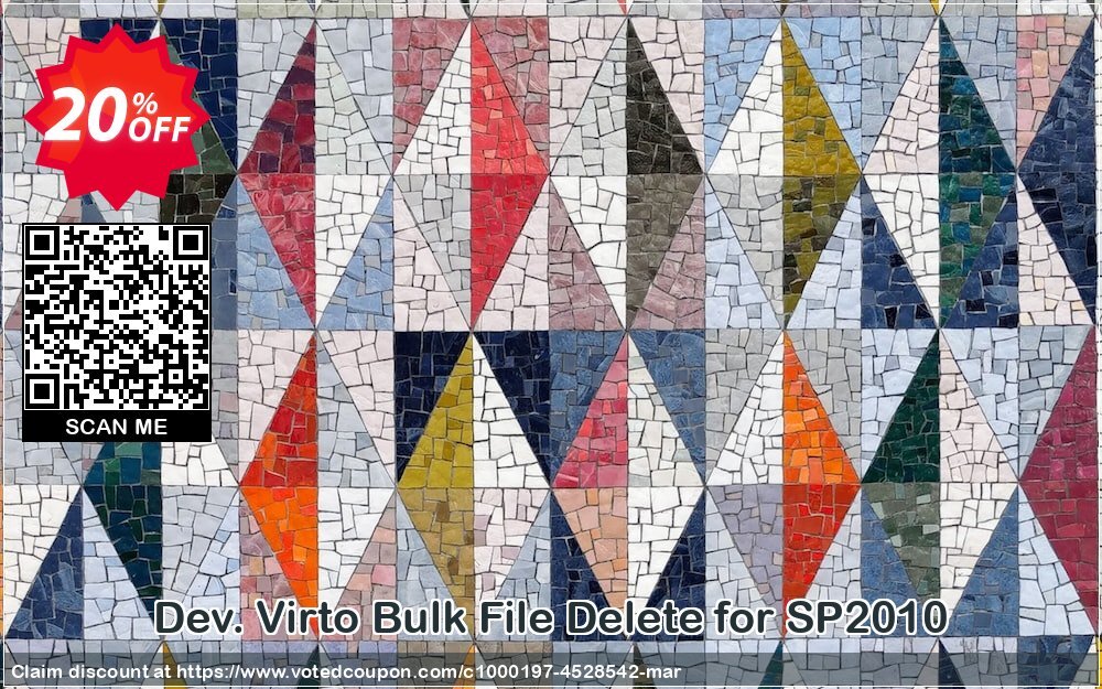 Dev. Virto Bulk File Delete for SP2010 Coupon Code Apr 2024, 20% OFF - VotedCoupon