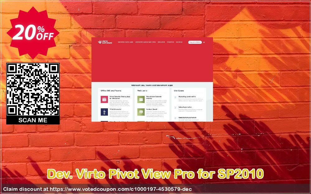 Dev. Virto Pivot View Pro for SP2010 Coupon, discount Dev. Virto Pivot View Pro for SP2010 special sales code 2024. Promotion: special sales code of Dev. Virto Pivot View Pro for SP2010 2024