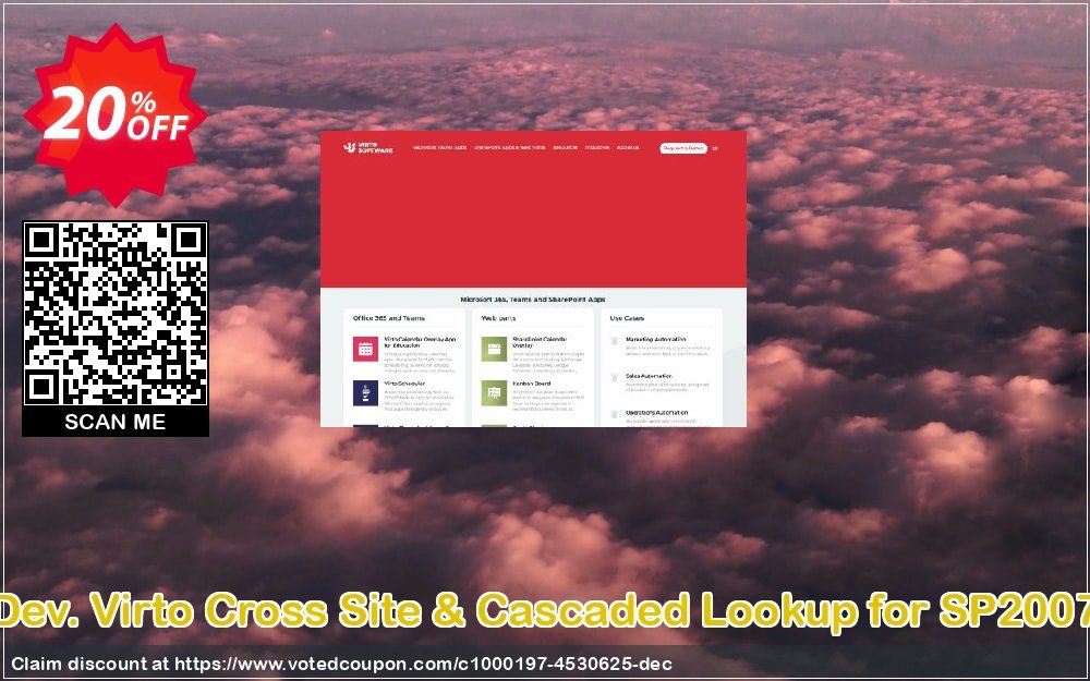 Dev. Virto Cross Site & Cascaded Lookup for SP2007 Coupon Code Apr 2024, 20% OFF - VotedCoupon
