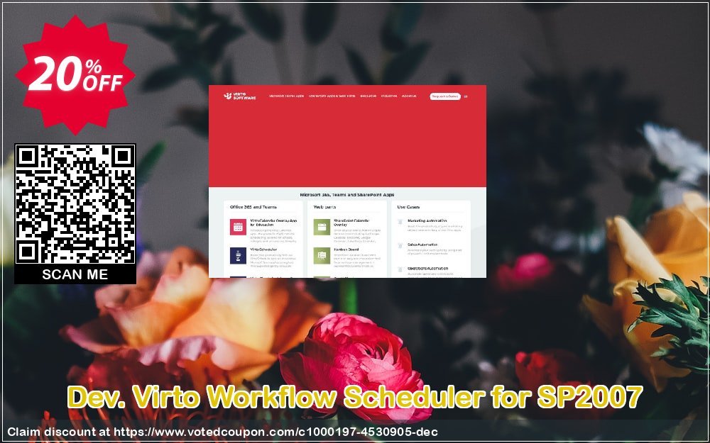 Dev. Virto Workflow Scheduler for SP2007 Coupon Code Apr 2024, 20% OFF - VotedCoupon