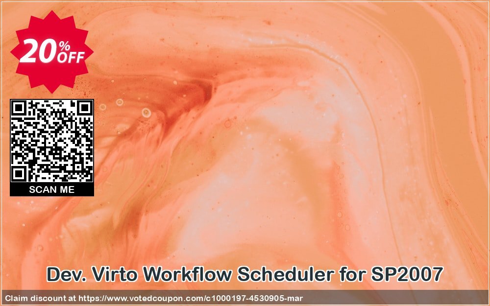 Dev. Virto Workflow Scheduler for SP2007 Coupon, discount Dev. Virto Workflow Scheduler for SP2007 amazing promo code 2024. Promotion: amazing promo code of Dev. Virto Workflow Scheduler for SP2007 2024