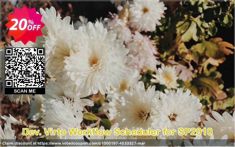 Dev. Virto Workflow Scheduler for SP2010 Coupon Code Mar 2024, 20% OFF - VotedCoupon