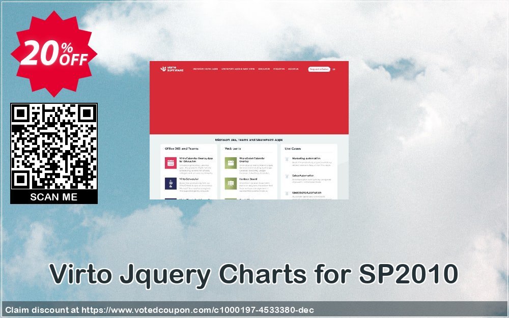 Virto Jquery Charts for SP2010 Coupon Code Apr 2024, 20% OFF - VotedCoupon