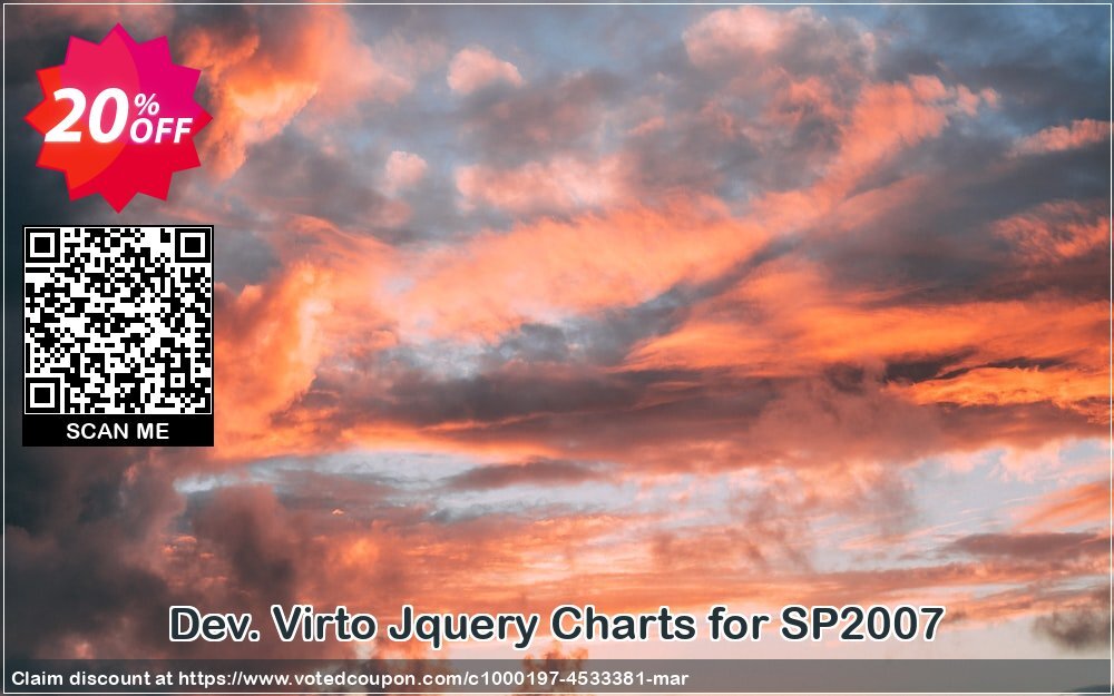 Dev. Virto Jquery Charts for SP2007 Coupon Code Apr 2024, 20% OFF - VotedCoupon